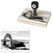 Delicate boog houten stempel (Gestempeld)