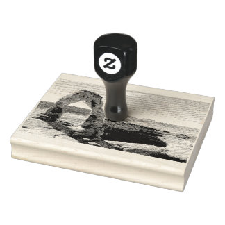 Delicate boog houten stempel