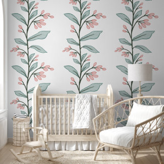 Delicate Botanic Reverie L4 Grote Planten Pastel Behang