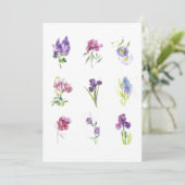Delicate Botanical Collection – Elegant Floral Art Bedankkaart (Staand voorkant)