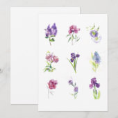Delicate Botanical Collection – Elegant Floral Art Bedankkaart (Voorkant / Achterkant)