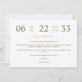Delicate Botanical Lemon Floral 2-Photo Wedding Save The Date (Achterkant)