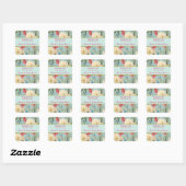 Delicate Botanische Bruiloft Dank u Sticker (Vel)