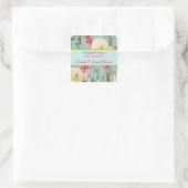 Delicate Botanische Bruiloft Dank u Sticker (Tas)