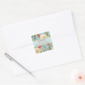 Delicate Botanische Bruiloft Dank u Sticker (Envelop)