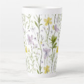 Delicate Botanische  Latte Mok (Voorkant)