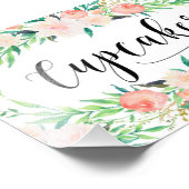 Delicate Bouquet Cupcakes Print Foto Afdruk (Hoek)