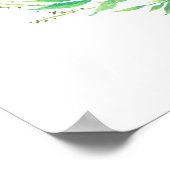 Delicate Bouquet Large Wedding Welcome Sign Poster (Hoek)