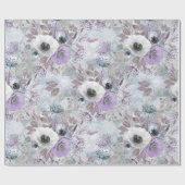 Delicate bouquet of anemones. cadeaupapier (Vlak)