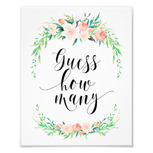 Delicate Bouquet raad eens hoeveel afdrukken Foto Afdruk