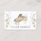 delicate bouquetpianist visitekaartje (Voorkant)