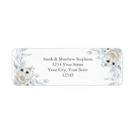 Delicate Bouquets van Blauwe Ivory Flowers Etiket