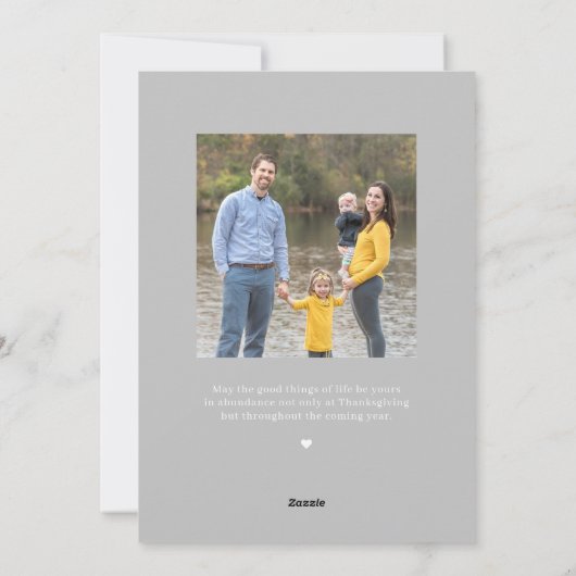 Delicate Branch Editable Color Thanksgiving Cards Feestdagenkaart (Achterkant)