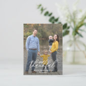 Delicate Branch Editable Color Thanksgiving Feestdagenkaart (Staand voorkant)