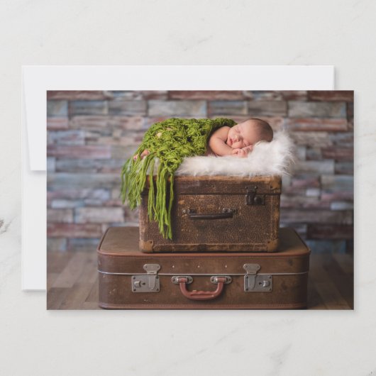 Delicate Branches Birth Announcement | Deen Aankondiging (Achterkant)