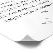 Delicate Branches zonder stopcontact Poster (Hoek)