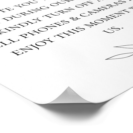 Delicate Branches zonder stopcontact Poster (Hoek)