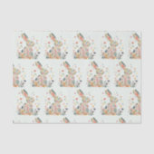 Delicate Bunny Easter Tissue Paper Tissuepapier (Voorkant)