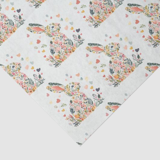 Delicate Bunny Easter Tissue Paper Tissuepapier (Detail)