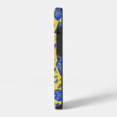 Delicate butterflies gele florale flacon iPhone hoesje (Linkerkant)