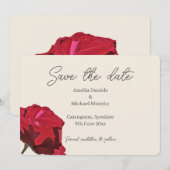 Delicate Butterfly Sla de datum op Save The Date (Voorkant / Achterkant)