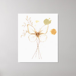 Delicate Butterfly Wall Art Canvas Afdruk