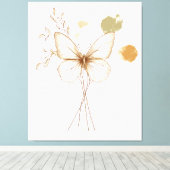 Delicate Butterfly Wall Art Canvas Afdruk (Insitu (Houten vloer))