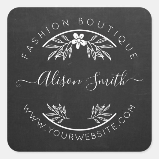 Delicate Chalkboard Stickers voor uw winkel (Voorkant)
