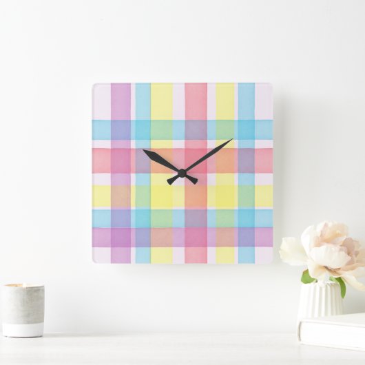 Delicate Checkered Pattern beroemd gemaakt door Na Vierkante Klok (Huis)