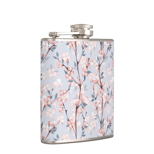 Delicate Cherry Blossom Pattern Heupfles (Rechts)