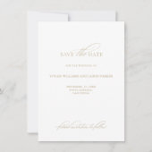 Delicate Classic Wedding Save the Date Kaart (Voorkant)