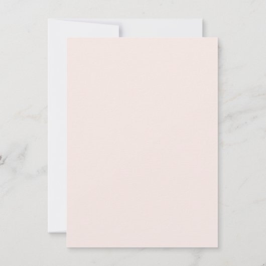 Delicate Coquette Bow Baby shower Kaart (Achterkant)