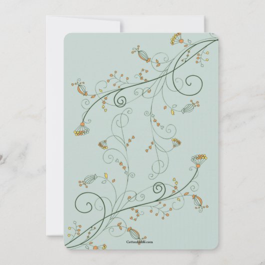 Delicate Corners Fotouitnodiging Kaart (Achterkant)