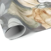 Delicate  Creamy White Roses Cadeaupapier (Rol Hoek)