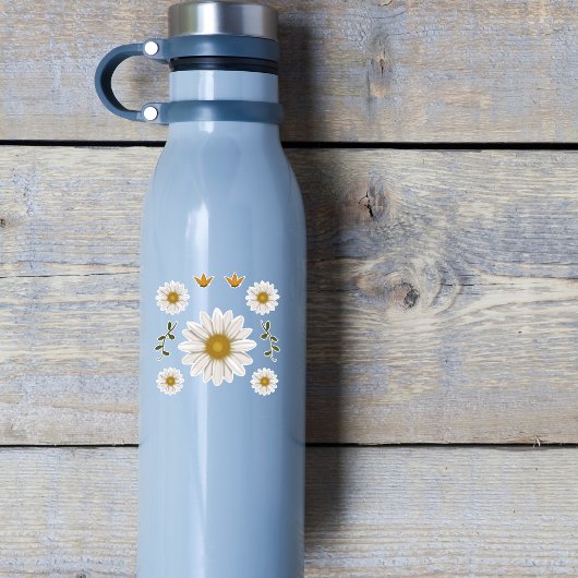 Delicate Daisy Hand-getrokken Floral Botanical Sticker
