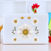 Delicate Daisy Hand-getrokken Floral Botanical Sticker