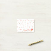 Delicate Dandelions & Autumn Leaf Post-it® Notes (Op bureau)