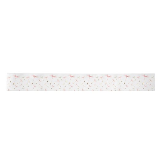 Delicate Dandelions Satin Ribbon Satijnen Lint (Voorkant)