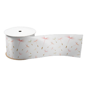 Delicate Dandelions Satin Ribbon Satijnen Lint