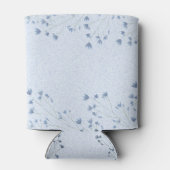 Delicate Dark Blue Wildflowers Verjaardagsfeestje Blikjeskoeler (Achterkant)