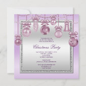 Delicate decoraties kerstfeest kaart (Voorkant)