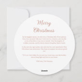 Delicate Deep Plum Glitter Holy Nativity Christmas Feestdagenkaart (Achterkant)