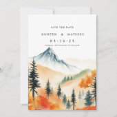 Delicate Digital Mountain Save The Date (Voorkant)