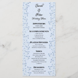 Delicate Donkerblauwe Wildflowers Romantische brui Menu