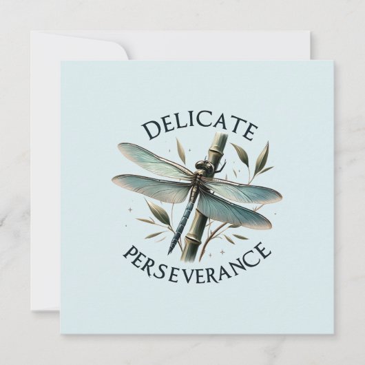 Delicate doorzettingsvermogen - artistieke libel (Voorkant)