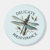 Delicate doorzettingsvermogen - artistieke libel magneet (Voorkant)