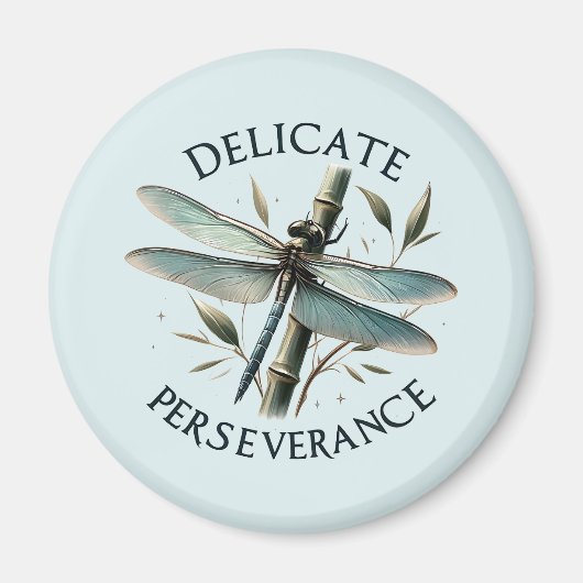 Delicate doorzettingsvermogen - artistieke libel magneet (Voorkant)