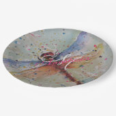 DELICATE DRAGON FLY MONOGRAM PARTIJ PAPIEREN BORDJE (Gekanteld)