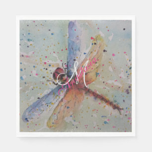 DELICATE DRAGON FLY MONOGRAM PARTY SERVET