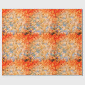 Delicate Dragonflies Oranje Waterverf Cadeaupapier (Vlak)